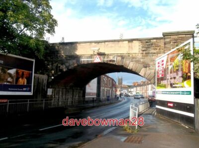 PHOTO  RAILWAY BRIDGE OVER BRANSTON ROAD LOOKING IN THE DIRECTION OF BURTON ON T