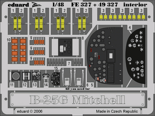 eduard FE327 1/48 B-25G Mitchell for Accurate Miniatures