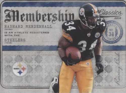 2010 Panini Classics Rashard Mendenhall #1