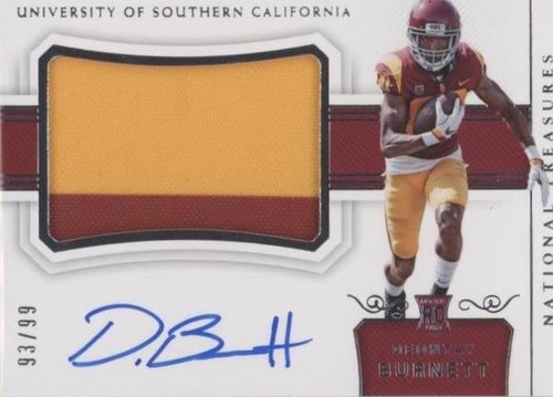 2018 Panini National Treasures Collegiate Deontay Burnett #127