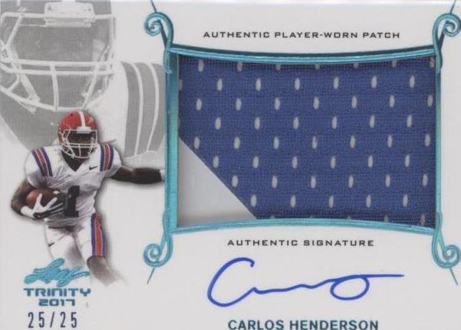 2017 Leaf Trinity Carlos Henderson #PA-CH1