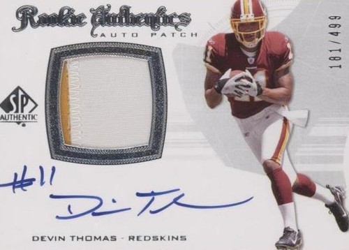 2008 SP Authentic Devin Thomas #303