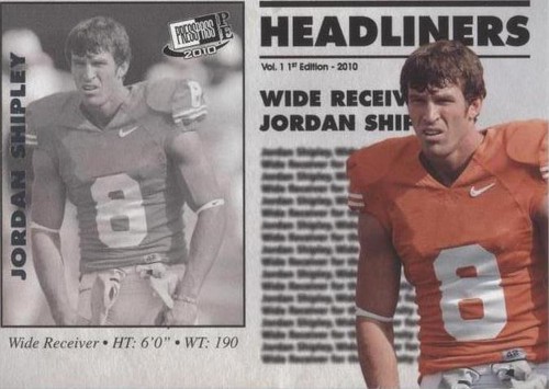 2010 Press Pass Portrait Edition Jordan Shipley #HL-30