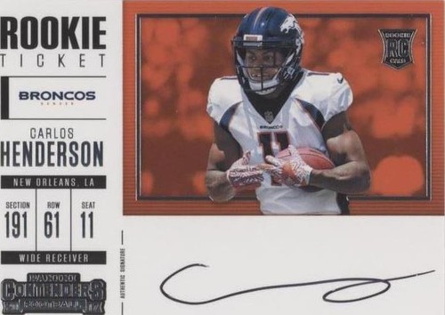 2017 Panini Contenders Carlos Henderson #372