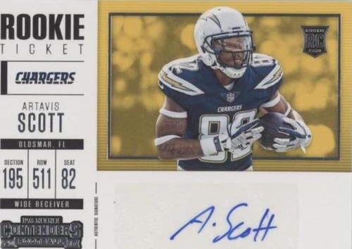 2017 Panini Contenders Artavis Scott #276