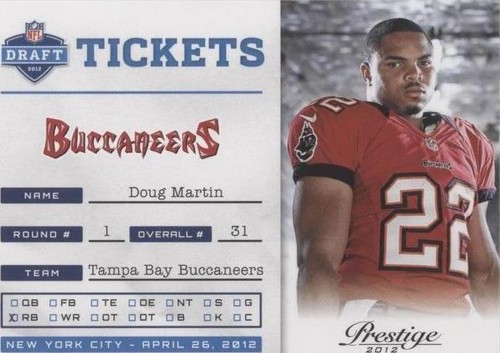 2012 Playoff Prestige Doug Martin #10