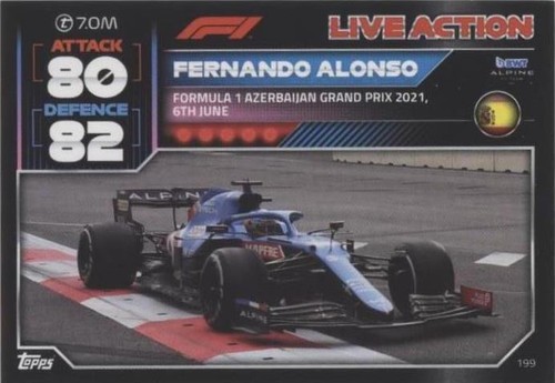 2022 Topps F1 Turbo Attax - Fernando Alonso #199