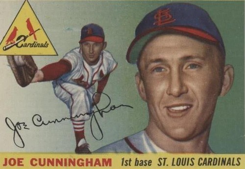 1955 TOPPS BASEBALL #37 JOE CUNNINGHAM ST. LOUIS CARDINALS