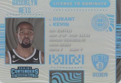 2022-23 Panini Contenders - Kevin Durant #23