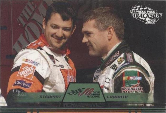 2004 Press Pass Trackside - Bobby Labonte Tony Stewart #65