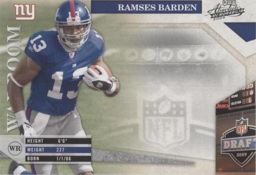2009 Playoff Absolute Memorabilia Ramses Barden #34