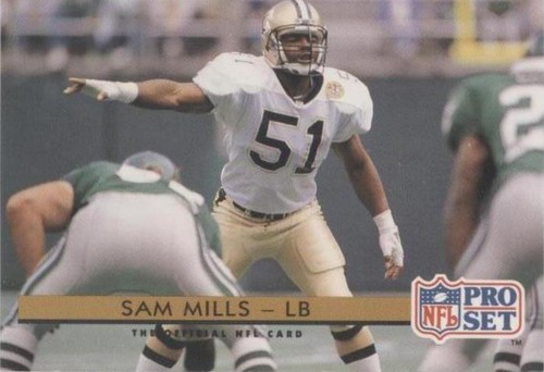 1992 Pro Set Sam Mills #257