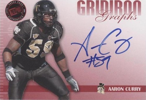 2009 Press Pass Signature Edition Aaron Curry #GG-AC
