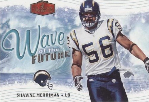 2006 Flair Showcase Shawne Merriman #WOTF25