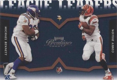 2003 Playoff Prestige Corey Dillon Michael Bennett #LLT-10