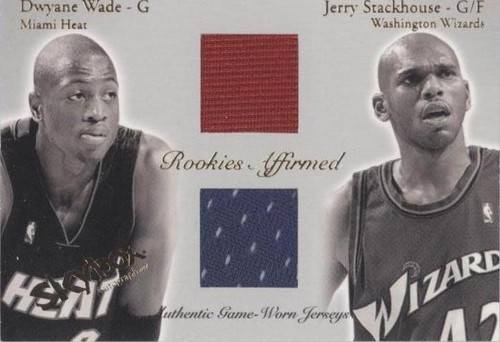 2003-04 Skybox Autographics - Dwyane Wade/Jerry Stackhouse #RAJ-DW/JS