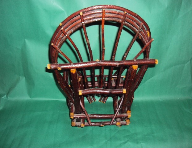 vintage hickory bent wood twig furniture small miniature 19