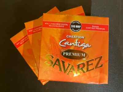 [RETAIL 50.97] 3 SETS Premium Norm Tension Nylon Guitar Strings - SAVAREZ 510MRP