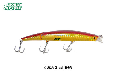 CUDA J 125 MINNOW SNODATO COLORE HGR GOLD RED  FLOATING - 18005267 RAPTURE