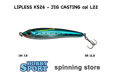 TEIKO K526 COL. L22 BLU SARDINE MINNOW LIPLESS 12,8 GR SHORE CAST SPINNING