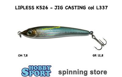 TEIKO K526 COL. L337 GREEN BROWN MINNOW LIPLESS 12,8 GR SHORE CAST SPINNING