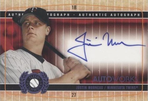 2005 Fleer Patchworks - Justin Morneau #AW-JM