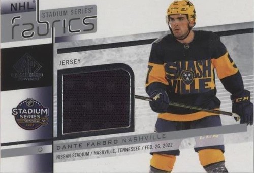 2022-23 Upper Deck SP Game Used - Dante Fabbro #STS-14