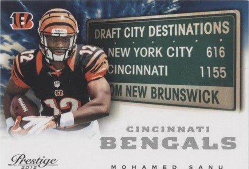 2012 Playoff Prestige Mohamed Sanu #22