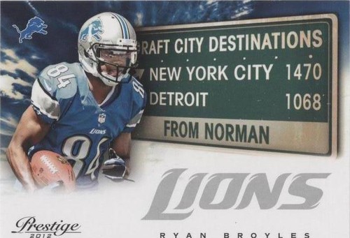 2012 Playoff Prestige Ryan Broyles #28