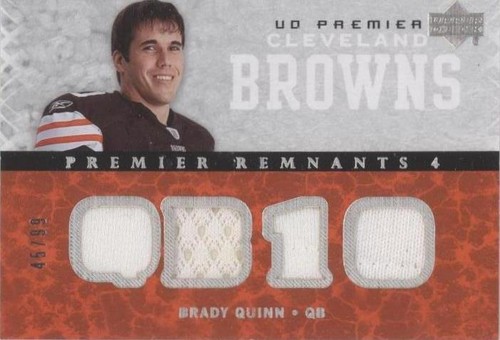 2007 UD Premier Brady Quinn #PR4-BQ