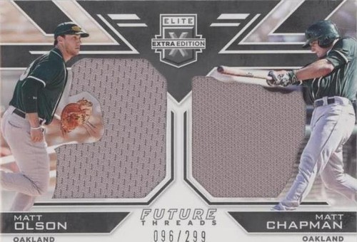 2016 Panini Elite Extra Edition - Matt Chapman Matt Olson #FTSD-OM