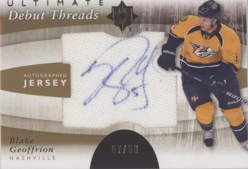2011-12 Ultimate Collection - Blake Geoffrion #DT-BG