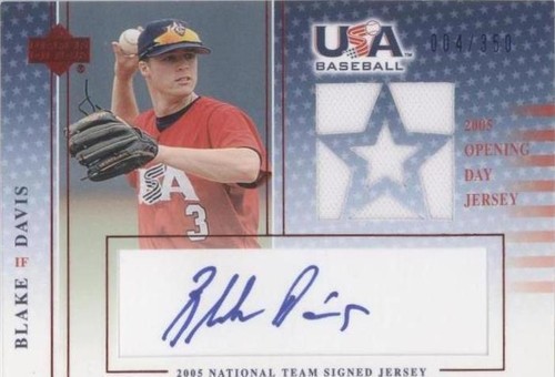 2005 Upper Deck USA Baseball - Blake Davis #BD-GU