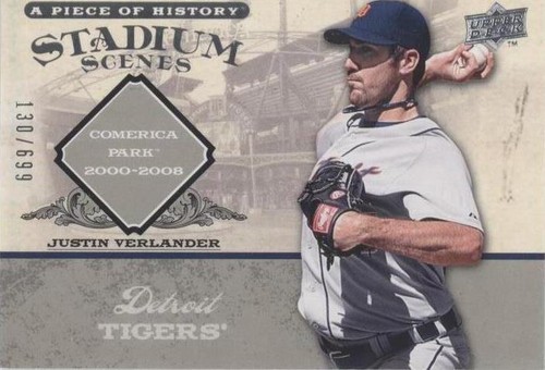 2008 Upper Deck A Piece of History - Justin Verlander #SS22