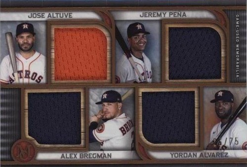 2023 Topps Museum Collection - Alex Bregman Jeremy Pena Jose Altuve #FPQR-APBA