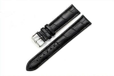 Fashion 16-24mm Leather Wrist Watch Band Bracelet Strap Women Men Buckle