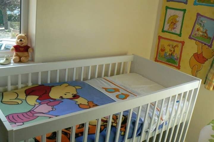 White Baby Nursery Furniture Set Kiddicare Cotbed Wardrobe