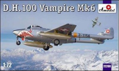 1/72 DH100 Vampire Mk 6 RAF Jet Fighter