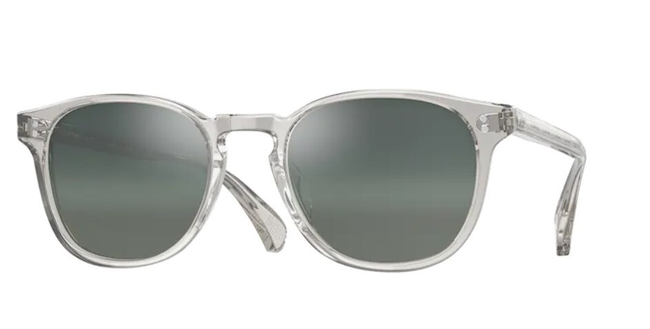 Pre-owned Oliver Peoples 0ov5298su Finley Esq. Sun 166941 Black Diamond 53mm Sunglasses In Steal