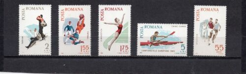 ROMANIA 1965 SPORTS SET OF 5 STAMPS MNH 