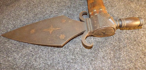 Original Shoshone Indian Pipe Axe Tomahawk Forged Head Ash Haft Date to 1860