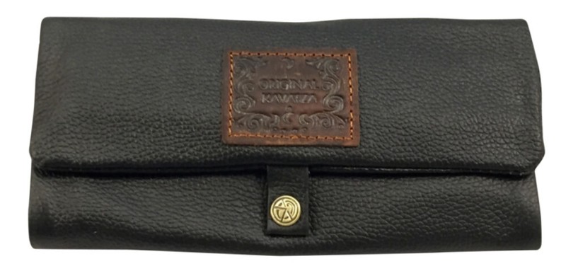 Original Kavatza Classic P 01 Leder Schwarz Joint Tabaktasche Drehertasche