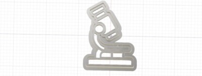 3D Printed Cookie Cutter Inspired School Science Lab Microscope
