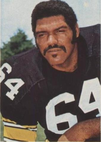 1971 The Wonderful World of Pro Football USA Player Stamps Chuck Hinton #322