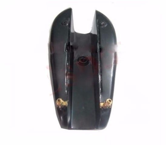 Fits Triumph T140 Black Painted Aluminum Gas Tank With Brass Cap and Tap 