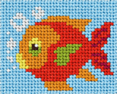 Orchidea Needlepoint Kit: My First Embroidery: Fish
