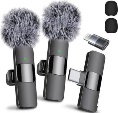 Mini Mic Pro 2024 Professional Wireless Lavalier Microphone for iPad