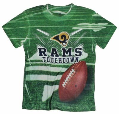 Молодежная футболка St Louis Rams TOUCHDOWN NFL, зеленая