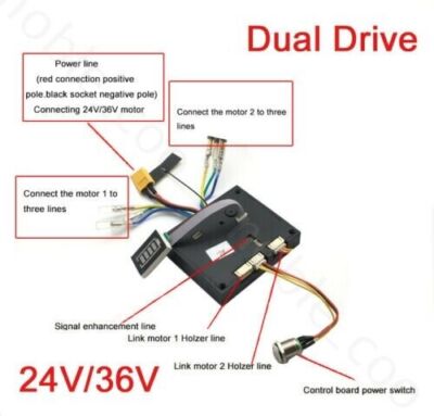 Dual Motor Esc Upgrade Diy Kit Longboard Control With Remote