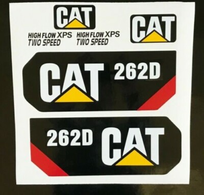 Caterpillar 262D Decal Kit cat Skid Steer stickers USA